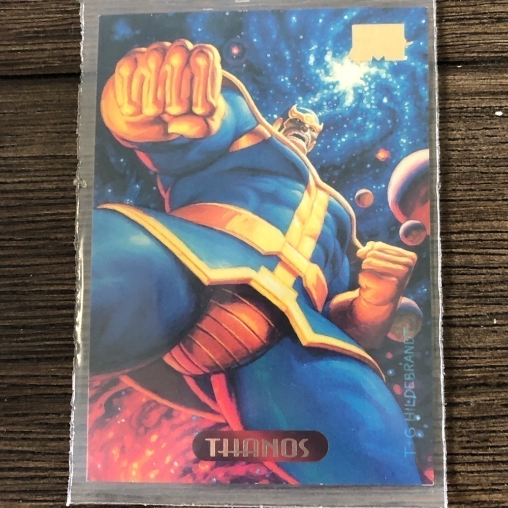 ’94 Marvel Masterpieces trading card: Thanos #122